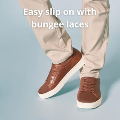 Deer Stags Boys' Dawson Jr Bungee Lace Dress Fashion Sneaker/Brown / 6 Big Kid - Image 3