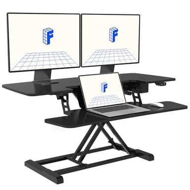 FlexiSpot Motorized Standing Desk Converter - Image 1