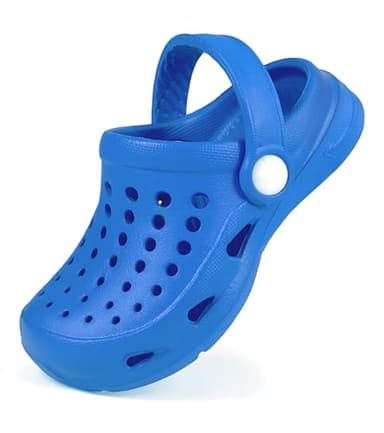 Cubufly Boys and Girls Garden Clogs Slip on Water Shoes Children Sandals for Indoor Outdoor Blue(Toddler/Little Kids/Big Kids) - Image 1