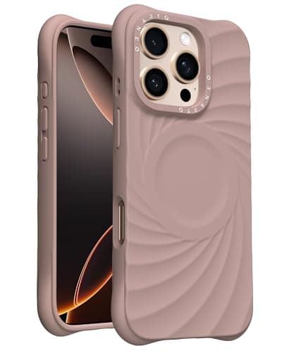 ORNARTO Vortuxe for iPhone 16 Pro Case 6.3" | 2X MIL-STD Drop Protection | Compatible with MagSafe | Sleek Aesthetic Liquid Silicone Phone Cover - Latte - Image 1