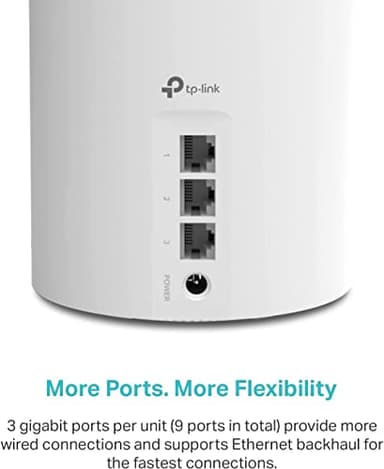 TP-Link Deco X55 AX3000 WiFi 6 Mesh System - Covers up to 6500 Sq.Ft, Replaces Wireless Router and Extender, 3 Gigabit Ports per Unit, Supports Ethernet Backhaul, Deco X55(3-Pack) - Image 5