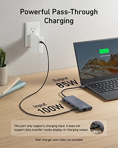 Anker USB C Hub, 11-in-1 Docking Station Dual Monitor, 10 Gbps USB-C and USB-A Data Ports, 4K HDMI and DisplayPort, 85W Power Delivery, 2 Data Ports, Ethernet, for XPS - Image 6