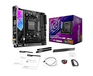 ASRock AMD B850i Lightning WiFi 6E Socket AM5 Ryzen 9000/8000/7000 Series DDR5 8200+ (OC) MHz 128GB Mini ITX Motherboard M.2 SATA3 6.0 Gb/s PCIe 5.0 B850 BIOS Flashback - Image 6