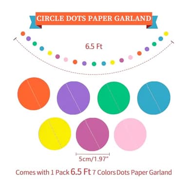 LITAUS Colorful Birthday Decorations Kit - 16-Piece Set with Pre-Strung Happy Birthday Banner, Honeycomb Balls, Garland & Swirls | Rainbow Theme Party Supplies for Women Men Kids, Teens Adults - Image 3