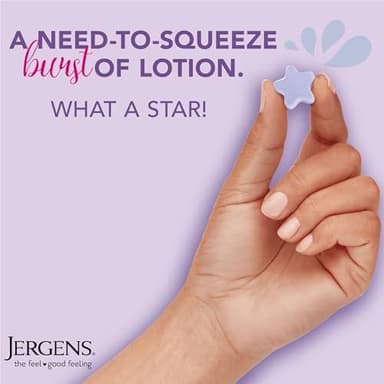 Jergens Lavender Lotion Bursts, Squishy Star-Shaped Moisturizer Bursts, 38 Ct - Image 4