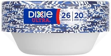 Dixie Ultra, Large Paper Bowls, 20 Oz, 26 Count (Pack of 6), Microwave Safe, Compostable, Disposable Bowls Great For Breakfast, Lunch, And Dinner Meals - Image 8