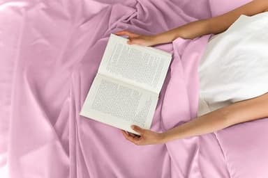 King 6 Piece Sheet Set - Comfy Breathable & Cooling - Ultra-Soft Hotel Luxury Bedding Set with 8-16 Inch Deep Pockets - 1 Flat & 1 Fitted Sheet & 4 Pillowcases - Wrinkle Free & Easy Care - Light Pink - Image 9