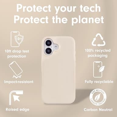 Sonix Case for iPhone 16 | Compatible with MagSafe | 10ft Drop Tested | Gloss Linen - Image 4