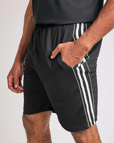 Real Essentials Mens Mesh Shorts Active Wear Athletic Short Men Basketball Pockets Workout Gym Soccer Running Summer Fitness Quick Dry Casual Clothes Sport Training Hiking, Set 8, L, Pack of 5 - Image 5