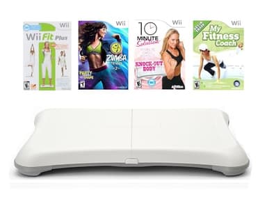 Crownrock Enterprises Wii Fitness Bundle - Genuine Balance Board, Wii Fit Plus, Bonus Games (Renewed) - Image 2
