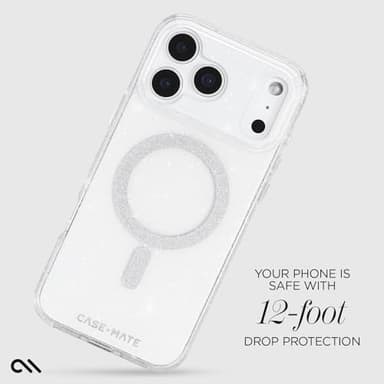 Case-Mate iPhone 17 Pro Max Case [Compatible with MagSafe] - Stylish Sparkly Phone Case with 12ft Drop Protection - Premium Magnetic Cover for iPhone 17 Pro Max - Twinkle Stardust - Image 3