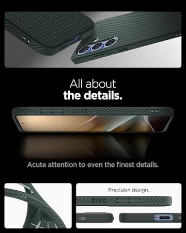 Spigen Liquid Air Designed for Galaxy S25 Case (2025) [No Magnet Ring], [Military-Grade Protection] - Abyss Green - Image 8