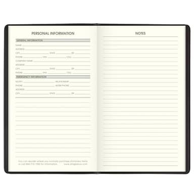 AT-A-GLANCE 2025-2026 Planner, 3-1/2" x 6", Pocket Size, 2 Year Planner, Recycled, Black (70024G0525) - Image 8