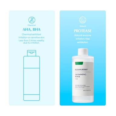 EQQUALBERRY Swimming Pool Toner - Korean Toner for Daily Exfoliating & Deep Hydration with Natural Enzyme Protease & Hyaluronic Acid, For Sensitive Skin, 10.14 Fl Oz (300ml) - Image 4