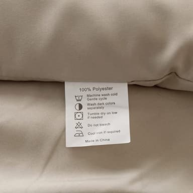 ROSGONIA Oversized King Comforter Oatmeal, 3pcs(1 Boho Comforter & 2 Pillowcases), Lightweight Oversized King Size Comforter Sets All Season Bedding - Image 8