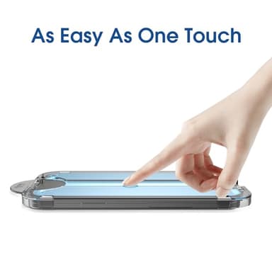 amFilm OneTouch Screen Protector for iPhone 17 Pro 6.3'' + Camera Lens Protector | Auto-Alignment Install | Bubble Free | 9H Tempered Glass | Shatterproof | FHD Clarity | Case Friendly | 2+4 Pack - Image 8