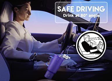 Meoky 40oz Tumbler with Handle, Leak-proof Lid and Straw, Insulated Coffee Mug Stainless Steel Travel Mug, Keeps Cold for 34 Hours or Hot for 10 Hours (Offshore) - Image 6