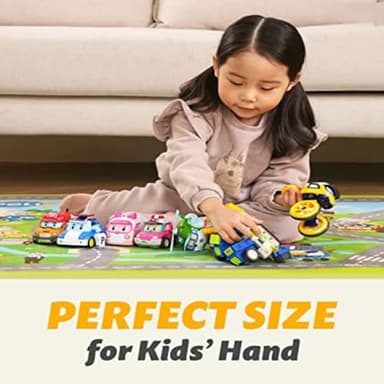 Robocar Poli Roy Transforming Robot, 4" Transformable Action Toy Figure Vehicles, Firetruck Emergency Vehicle Playset, Holiday Birthday Rescue Fire Truck Car Toys Gift for Boys Girls Age 1 2 3 4 5 - Image 5
