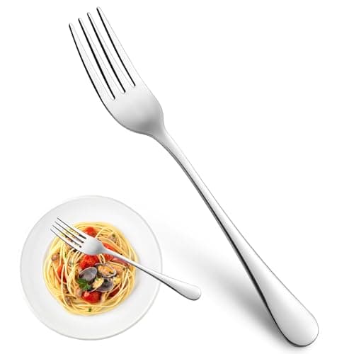 Dinner Forks,Set of 16 Top Food Grade Stainless Steel Silverware Forks,Table Forks,Flatware Forks,8 Inches,Mirror Finish & Dishwasher Safe,Use for Home,Kitchen or Restaurant - Image 1