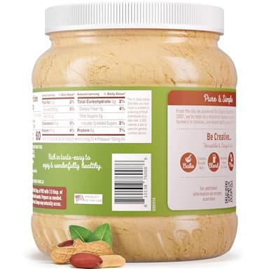 PB2 Organic Powdered Peanut Butter | USDA Organic Certified, Non-GMO Project Verified, Gluten-Free Peanut Butter Powder | Vegan, Keto Friendly | 24oz Resealable Jar - Image 9