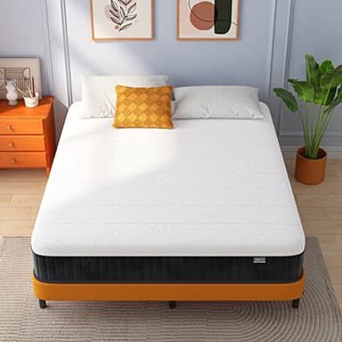 Queen Mattress 12 Inch, Hybrid Mattress Queen Size, Bed Matress in a Box, Pressure Relief & Fiberglass Free - Image 6