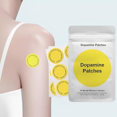 Dopamine Patches - 30 Vegan Mood Support Patches for Daily Mental Wellness, Positivity & Motivation - Supports Dopamine & Serotonin Balance - Image 5