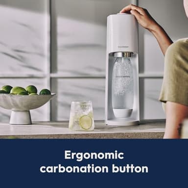 SodaStream - Terra Sparkling Water Maker | VALUE BUNDLE | CQC CO2 system | Includes 2x CO2 Cylinders, 3x 32 Fl Oz Dishwasher Safe Bottles, 2x Bubly Flavor Drops | Combine with Pepsi Flavors | White - Image 10