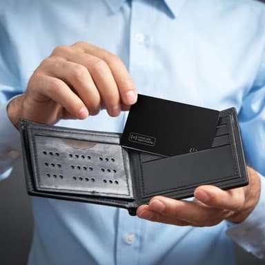 VODESON Waterproof Smart Wallet Tracker Card - Works with Apple Find My, Wireless Charging, Ideal for Luggage, Phones, Passports - IP68, iOS Compatible Key Finder - Image 5