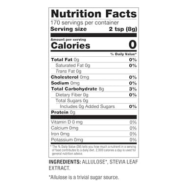 BetterBody Foods Allulose Sweetener 3 LB Bag - Zero Calorie, Non-GMO & Gluten -Free, 1:1 Sugar Replacement with No Aftertaste, Perfect for Baking and Caramelizing - Image 2