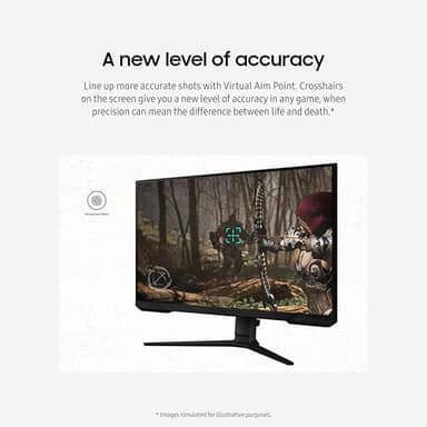 Samsung 24-Inch Odyssey G3 (G30D) Series FHD Gaming Monitor, 1ms, 180Hz, AMD FreeSync, Adjustable Stand, Black Equalizer, Virtual Aim Point, Eye Saver Mode, Flicker-Free, LS24DG302ENXZA - Image 7