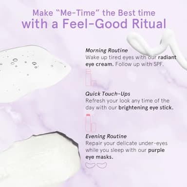 grace & stella Retinol & Caffeine Under Eye Serum Anti Aging - Travel Essentials - Hydrating Cream with Niacinamide, Peptides - Reduce Wrinkles, Crow's Feet, Puffiness - Vegan Skincare (0.5 floz/15ml) - Image 7