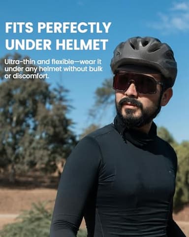 Zylioo Extra Large Cycling Cap,Big Size Biking Hat Under Helmet,Cycling Helmet Liner Breathable Sweat Uptake Gray - Image 5