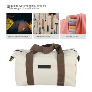 Large acity Wide Mouth Tool Bag, Heavy Duty Storage Case Handbag for Professionals (16in) - Image 7