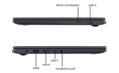 New Business & Student School Laptop 14 inch FHD Display Pentiu.m N6000 Processor 4GB Memory 64GB eMMC Webcam Wi-Fi HDMI USB-C Touchpad up to 10 Hours Long Battery Life Win 11 Home in S Mode Black - Image 6