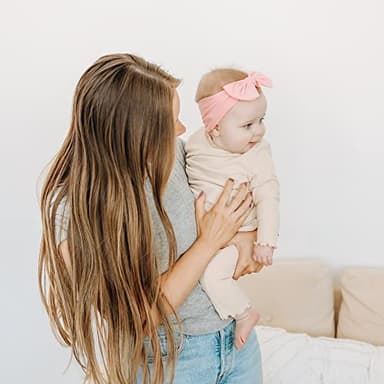 Prohouse 20PCS Baby Nylon Headbands Hairbands Hair Bow Elastics for Baby Girls Newborn Infant Toddlers Kids(Clay) - Image 6