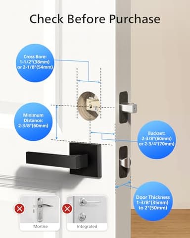 Philips Smart Lock with Handles, Keyless Entry Door Lock Set, Smart Door Lock with 2 Level Handles, Digital Keypad Deadbolt for Front Door, App Fingerprint PIN Code Unlocking, Auto Locking - Image 9