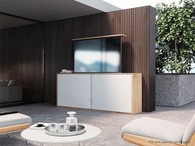 Monoprice Motorized TV Lift Stand for TVs Between 37in to 65in, Max Weight 110 Lbs, VESA Capability Up to 600x400, Includes RF Remote Control, for Flat and Curved Screens - Commercial Series - Image 5