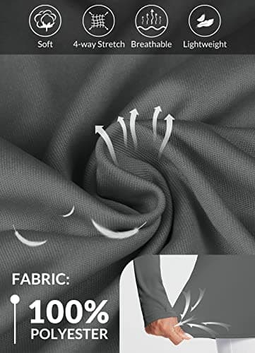 baleaf Women's Rash Guard Long Sleeve UPF 50+ Sun Shirts Lightweight Quick Dry Fishing Tops UV Protection Rashguard Swimsuit Swimwear Charcoal Gray Size XS - Image 4