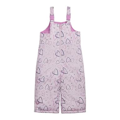 Carter's Baby Girls' 2-Piece Snowsuit Cozy Hooded Puffer Jacket and Ski Bib Set, All Lilac Heart, 18 Months - Image 5