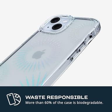 Tech21 Evo Sparkle case for iPhone 15 Plus - Compatible with MagSafe - Impact Protection Case - Lunar Clear - Image 8