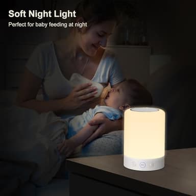 Kipcush Night Light White Noise Sound Machine, Max 8H Timer, 20 Soothing Sleep Sounds. Portable Design for Bedroom, Office, Nursery, Travel, Up to 8 Hours Battery Life - Image 8