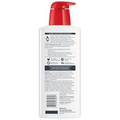 Eucerin Advanced Repair Body Lotion for Very Dry Skin, Unscented Lotion Formulated with Ceramides, 16.9 Fl Oz Bottle - Image 12