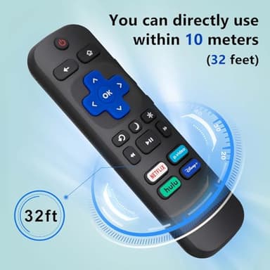 (Pack of 2) Replacement Remote Control Compatible for Roku TV,for TCL Roku/for Hisense Roku/for Onn Roku(Not for Roku Stick,Box and Players) - Image 3