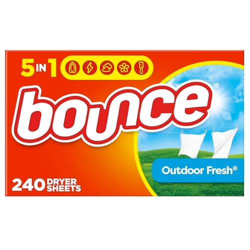 Bounce Dryer Sheets Laundry Fabric Softener, Outdoor Fresh Scent, 240 Count - Image 1
