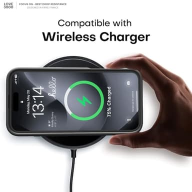 LOVE 3000 Designed for iPhone 16 Case, Premium Silicone with [Soft Anti-Scratch Microfiber Lining] Shockproof Protective Phone Case for Men Women Girls 6.1", Black - Image 7