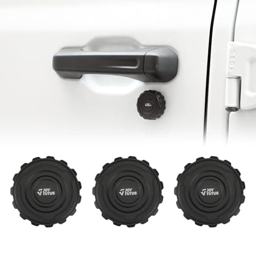 JOYTUTUS Key Hole Cover Compatible with 2018-2025 Wrangler JL JLU & Gladiator JT, Metal Door Lock Trim Cover, Adsorption Door Lock Protector Exterior Accessories - Image 1
