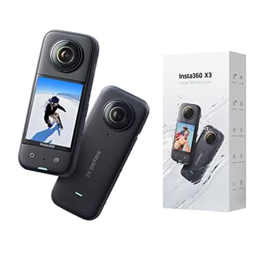 Insta360 X3 Waterproof 360 Action Camera, 1/2" 48MP Sensor, 5.7K 360 Active HDR Video 72MP 360 Photo, 4K Single-Lens, 60fps Me Mode, Stabilization, 2.29" Touchscreen, AI Editing, Live Stream (Renewed) - Image 1