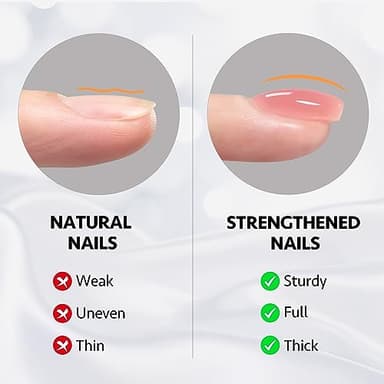 GAOY Builder Gel for Nails, 16ml Nail Strengthener in a Bottle, Nail Extension Hard Gel, Soak Off Long Lasting UV Light Cure, 1965 Rose Pink, Base Coat Top Coat Needed - Image 2