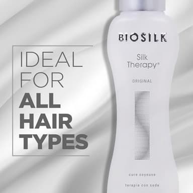 BioSilk Silk Therapy Original, Reconstructing Treatment For Adding Shine & Helping Prevent Split Ends, Sulfate, Paraben, & Cruelty-Free, 2.26 Oz - Image 6