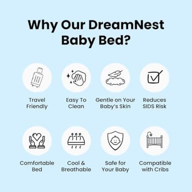 Bassinet Baby Snuggle Bed Adjustable Baby Wedge Lounger Perfect for Reducing Spit-Up Baby Anti Overflow and Choking Milk - Image 9